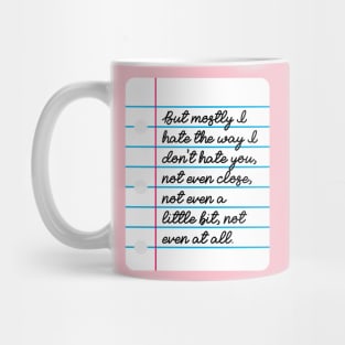 10 Things I Hate About You Note Mug